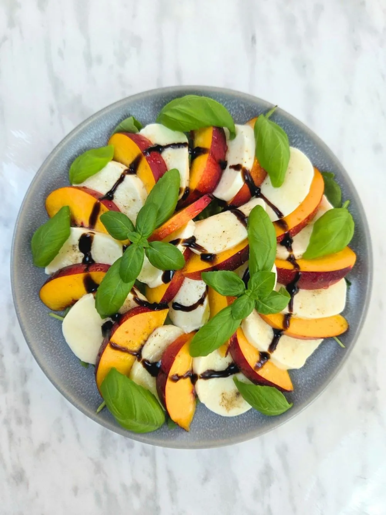 peach caprese salad recipe