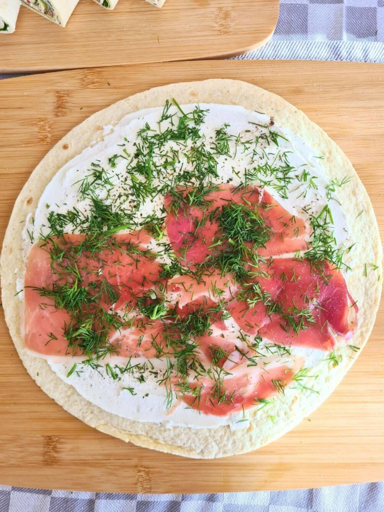 ham and cheese pinwheels recipe with fresh dill