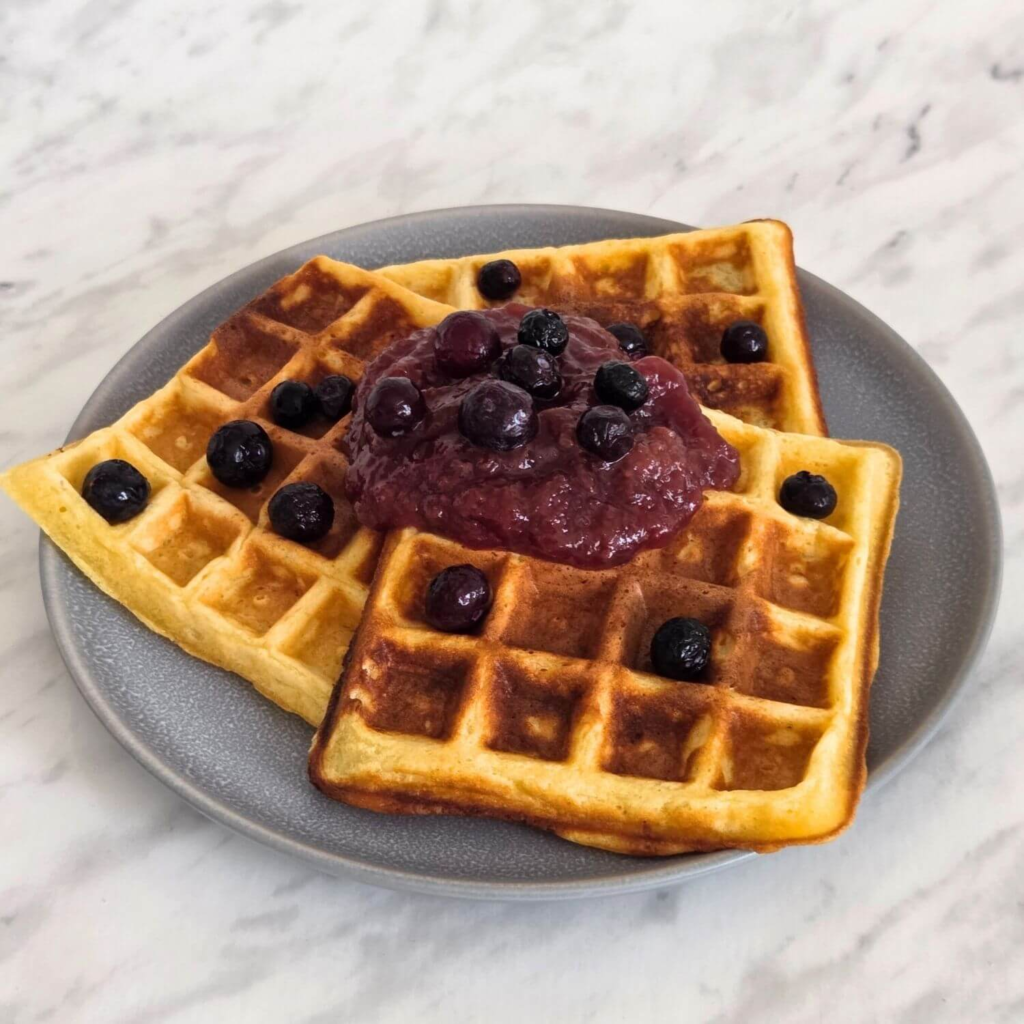 easy waffle recipe - fluffy homemade vanilla waffles