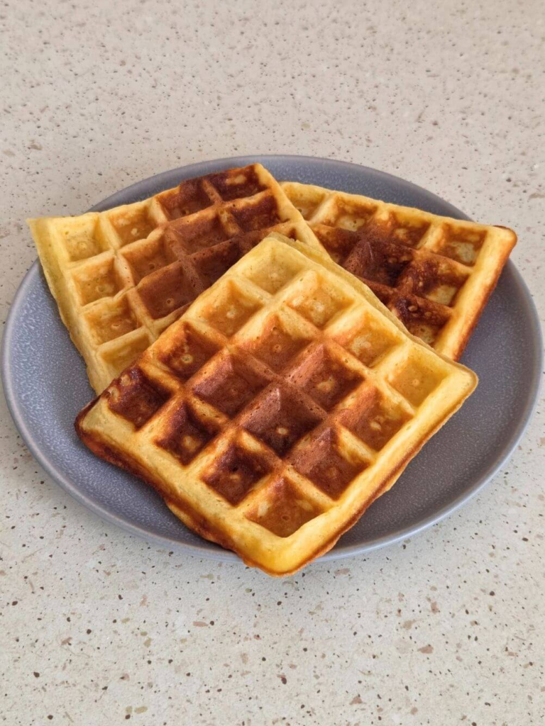 easy waffle recipe - fluffy homemade vanilla waffles