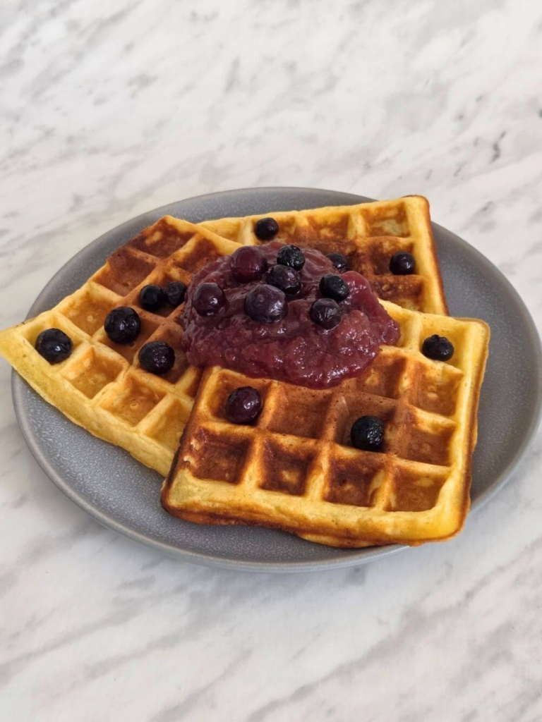 easy waffle recipe - fluffy homemade vanilla waffles