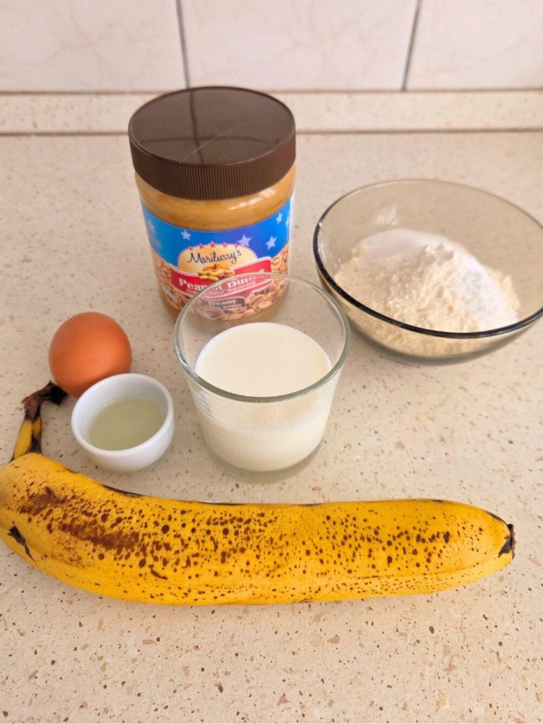 Peanut butter banana pancakes recipe
