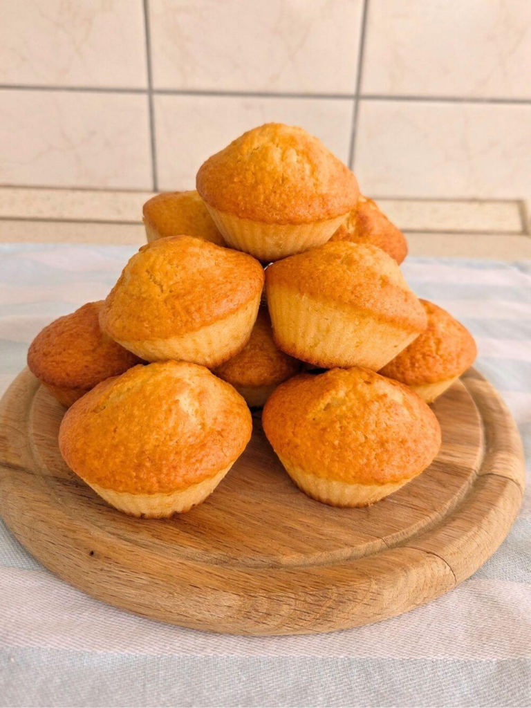 The batter should be thick but spoonable, not runny.