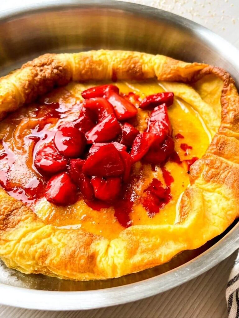 Strawberry Dutch Baby Pancake Recipe