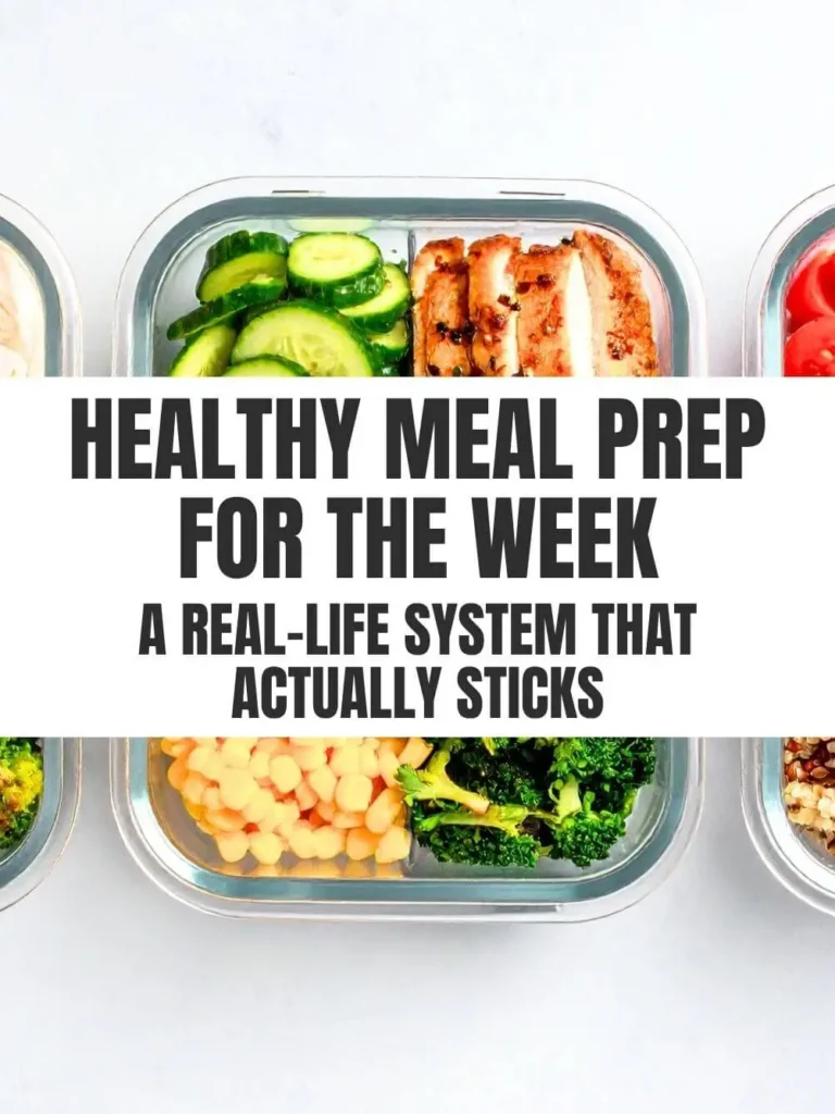 healthy meal prep for the week