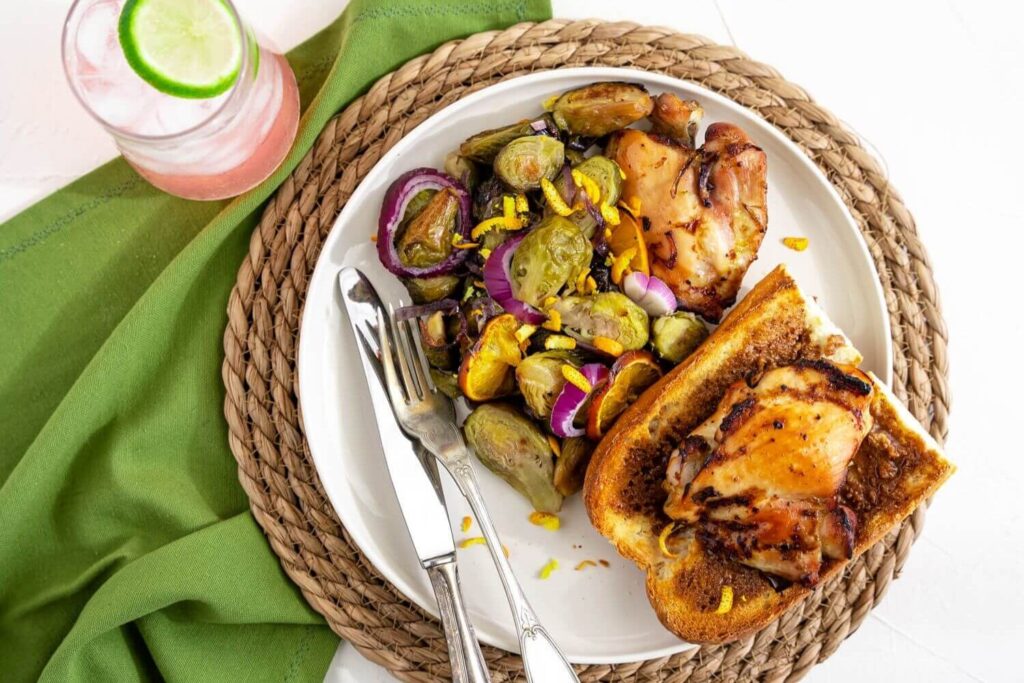 sheet pan orange chicken recipe